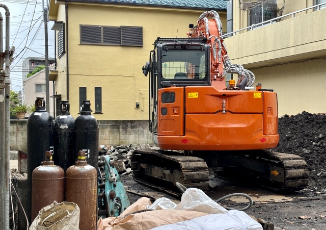 解体工事現場